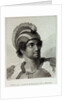 A man of the Sandwich Islands with his helmet by John Webber
