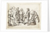 Six fishermen and a boy by Willem van de Velde the Elder