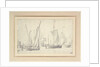Two schmalschips and two hookers in a moderate breeze by Willem van de Velde the Elder