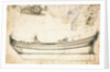 Sketch sheer plan by Willem Van de Velde the Younger