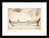 Sketch sheer plan by Willem Van de Velde the Younger