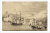 The capture of Tobago? by Willem Van de Velde the Younger