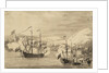 The capture of Tobago? by Willem Van de Velde the Younger