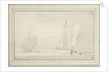 Hoys in a sunny haze by Willem Van de Velde the Younger