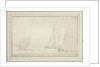 Hoys in a sunny haze by Willem Van de Velde the Younger