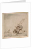 An English flagship scudding in a heavy sea by Willem Van de Velde the Younger