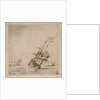 An English flagship scudding in a heavy sea by Willem Van de Velde the Younger