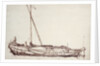 Study of a kaag by Willem van de Velde the Elder