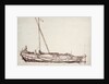 Study of a kaag by Willem van de Velde the Elder