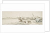 Pinks hauled up on the shore by Willem van de Velde the Elder