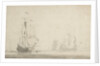 Dutch ships becalmed by Willem Van de Velde the Younger
