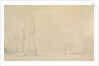 A smak and a galjoot before a light breeze by Willem Van de Velde the Younger