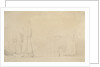 A smak and a galjoot before a light breeze by Willem Van de Velde the Younger
