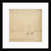 A weyschuit underway with the Dutch fleet at anchor by Willem Van de Velde the Younger