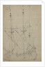 A small flute at anchor by Willem Van de Velde the Younger