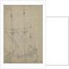 A small flute at anchor by Willem Van de Velde the Younger