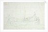 A dogger at sea by Willem van de Velde the Elder