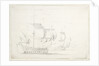 Two English ships before the wind by Willem Van de Velde the Younger