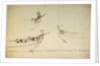 Sketch designs for the fore part of a yacht to be built for the van de Veldes by Willem Van de Velde the Younger