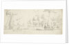 Ships and yachts saluting as barges pull away by Willem van de Velde the Elder