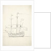 A Dutch flagship at anchor by Willem Van de Velde the Younger