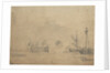 The launch of an English three-decker by Willem Van de Velde the Younger