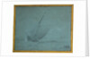 A hoy close-hauled in a strong breeze by Willem Van de Velde the Younger