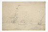 Ship under low canvas in a heavy sea by Willem Van de Velde the Younger