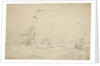 Ship under low canvas in a heavy sea by Willem Van de Velde the Younger