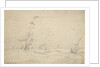 Ship under low canvas in a heavy sea by Willem Van de Velde the Younger