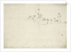 Men on a yard furling a sail by Willem Van de Velde the Younger