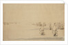 Two fleets about to engage by Willem Van de Velde the Younger