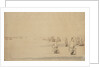 Two fleets about to engage by Willem Van de Velde the Younger