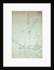 A dogger at anchor by Willem Van de Velde the Younger