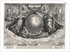 Americae Retectio (The Globe showing America, Africa and Europe and a panorama of Europe also portraits of Christopher Columbus and Amerigo Vespucci) by Johannes Stradanus