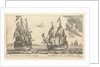 The Dutch ships 'Paerrel' and 'Dubbelen Arent' by Reinier Nooms
