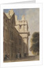 The eastern side of the Queen Anne Court, Greenwich Hospital by David Cox Junior