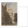 The eastern side of the Queen Anne Court, Greenwich Hospital by David Cox Junior