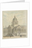 Greenwich Hospital: A design for remodelling the north-west (Chapel) corner of the Queen Mary Court by Augustus Charles Pugin