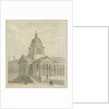 Greenwich Hospital: A design for remodelling the north-west (Chapel) corner of the Queen Mary Court by Augustus Charles Pugin