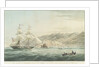 The Island of Madeira with the Brig Comet Thomas Ormston Master entering the Bay of Funchal by William John Huggins