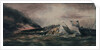 Burning of the Ocean Monarch, emigrant ship, 24 Aug 1848 by Prince de Joinville