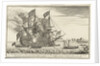 The Brittannia a first Rate carrying 100 Guns and 780 Men with a view of Woolwich where she was built by unknown