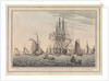 Bonaparte in Torbay, at anchor, on board HMS 'Bellerophon' by George Tobin
