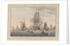 Bonaparte in Torbay, at anchor, on board HMS 'Bellerophon' by George Tobin