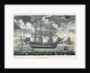 A view of the man-of-war 'Queen Charlotte', 100 guns, laying at Spithead by John Fairburn