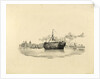 HMS 'Grampus' as a hulk by W. Porden Kay
