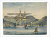 HMS 'Jupiter' (1813) at Table Bay, as a troop ship by J.F. W.