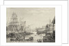 The launch of 84-gun HMS 'Thunderer' at Woolwich Dockyard, 1831 by T.S. Cooper