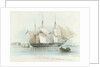 H.M.S. 'Inconstant' lying off Plymouth Dock Yard by Anonymous